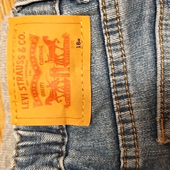 Levi's Boy's 514 Straight Leg Pull-On Jeans | 18M | Light Wash - Picture 7 of 7